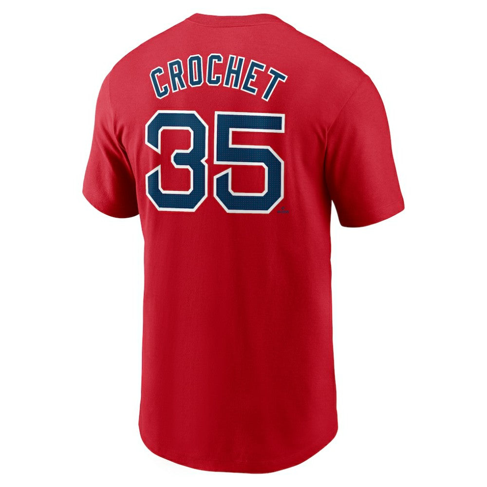 Garrett Crochet Boston Red Sox Nike Fuse Name & Number T-Shirt - Red T-shirts