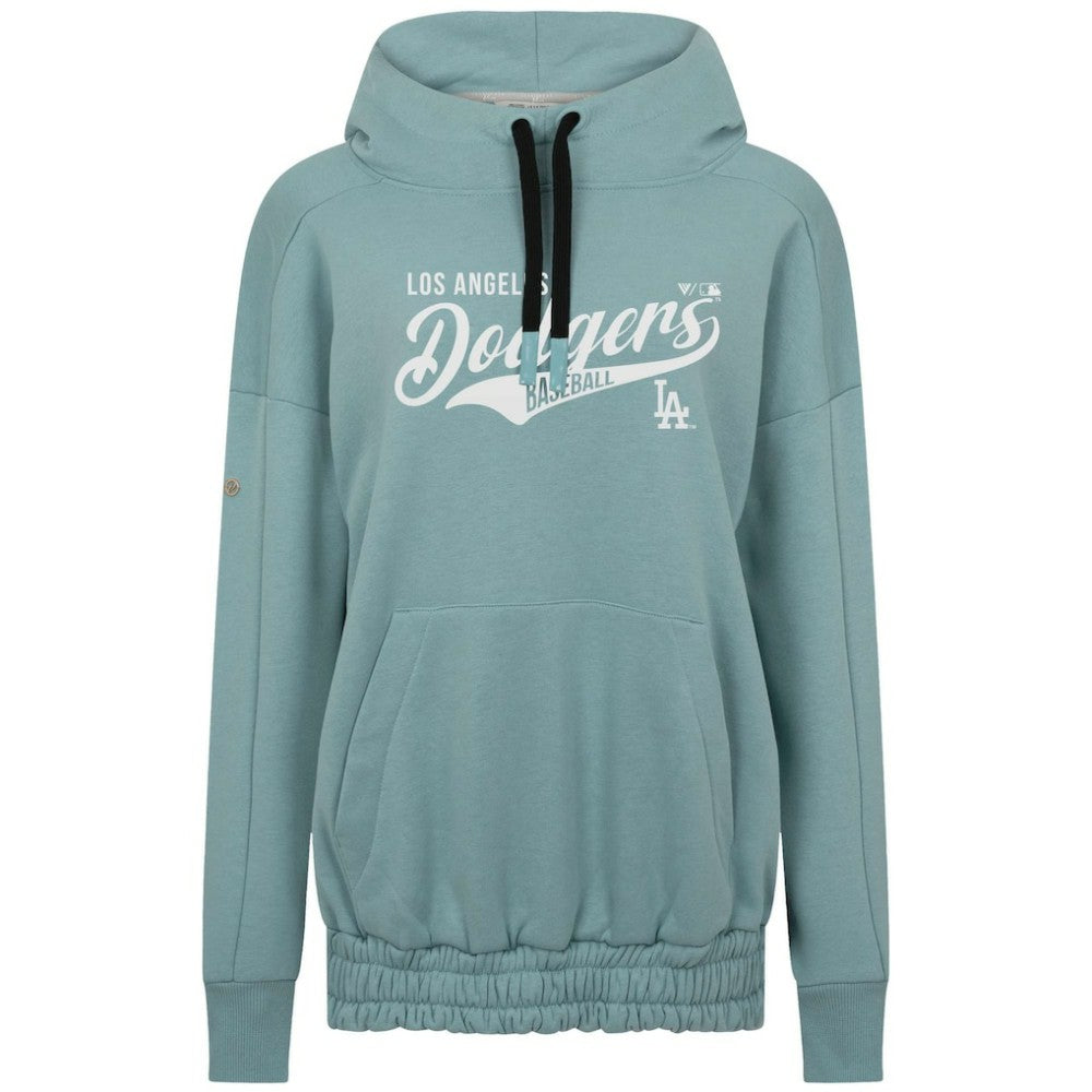 Los Angeles Dodgers Levelwear Women's Waterfall Glide Pullover Hoodie - Blue Hoodies