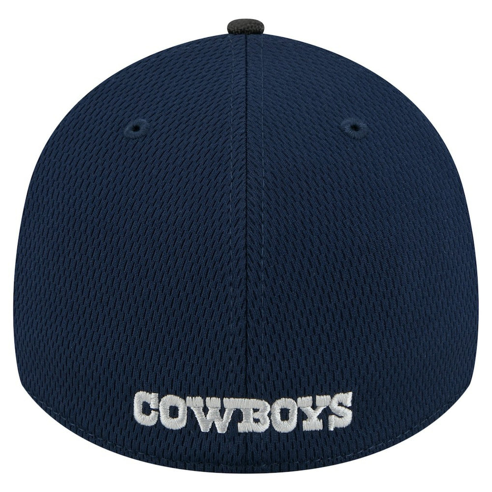 Dallas Cowboys New Era Visor Hit 39THIRTY Flex Hat - Navy/Black Hats