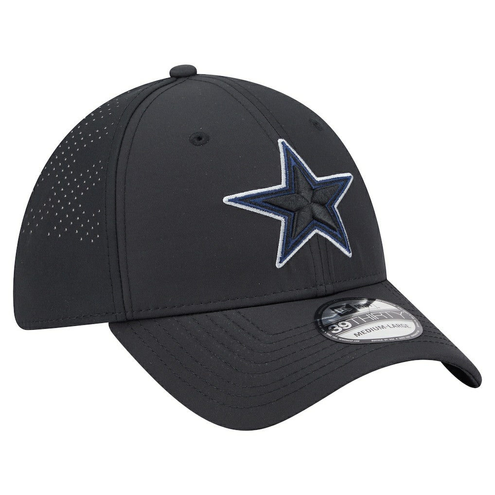 Dallas Cowboys New Era 39THIRTY Flex Hat - Black Hats