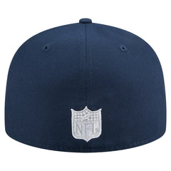 Dallas Cowboys New Era Throwback Oversized 59FIFTY Fitted Hat - Navy Hats