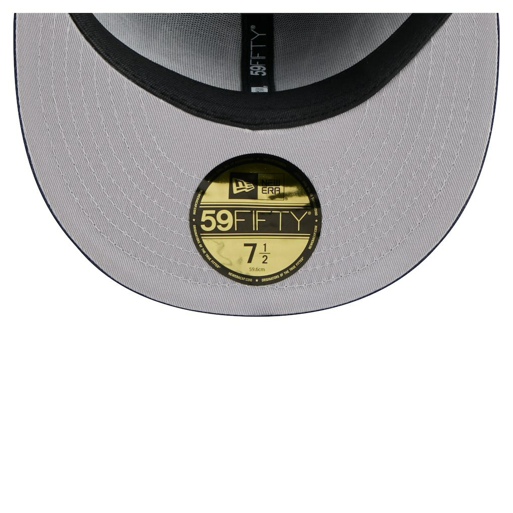 Dallas Cowboys New Era Throwback Oversized 59FIFTY Fitted Hat - Navy Hats