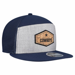 Dallas Cowboys New Era Cork Split Panel 9FIFTY Trucker Snapback Hat - Gray/Navy Hats