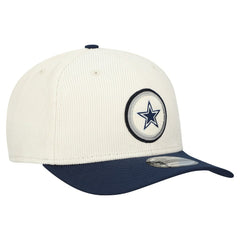 Dallas Cowboys New Era Loyal Corduroy 9SEVENTY Adjustable Hat - Cream Hats