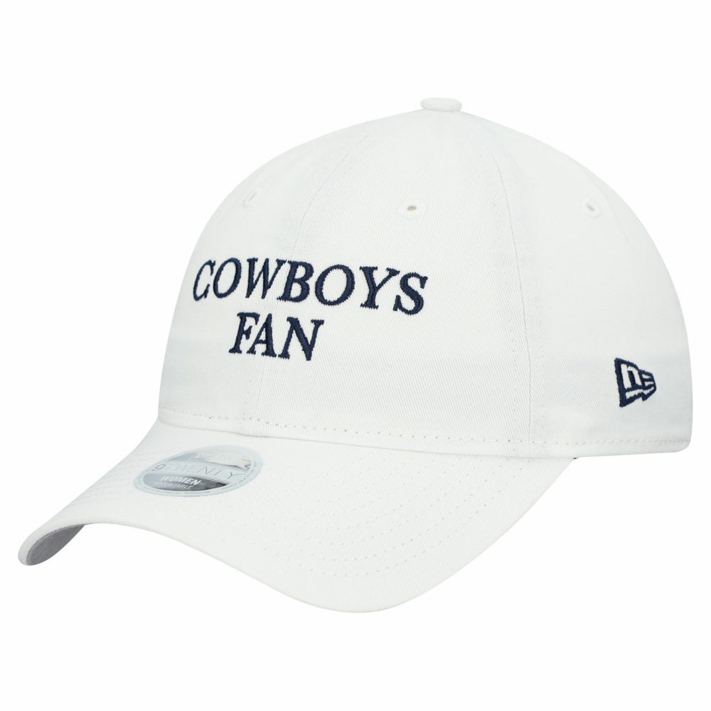 Dallas Cowboys New Era Women's Team Fan 9TWENTY Adjustable Hat - White Hats