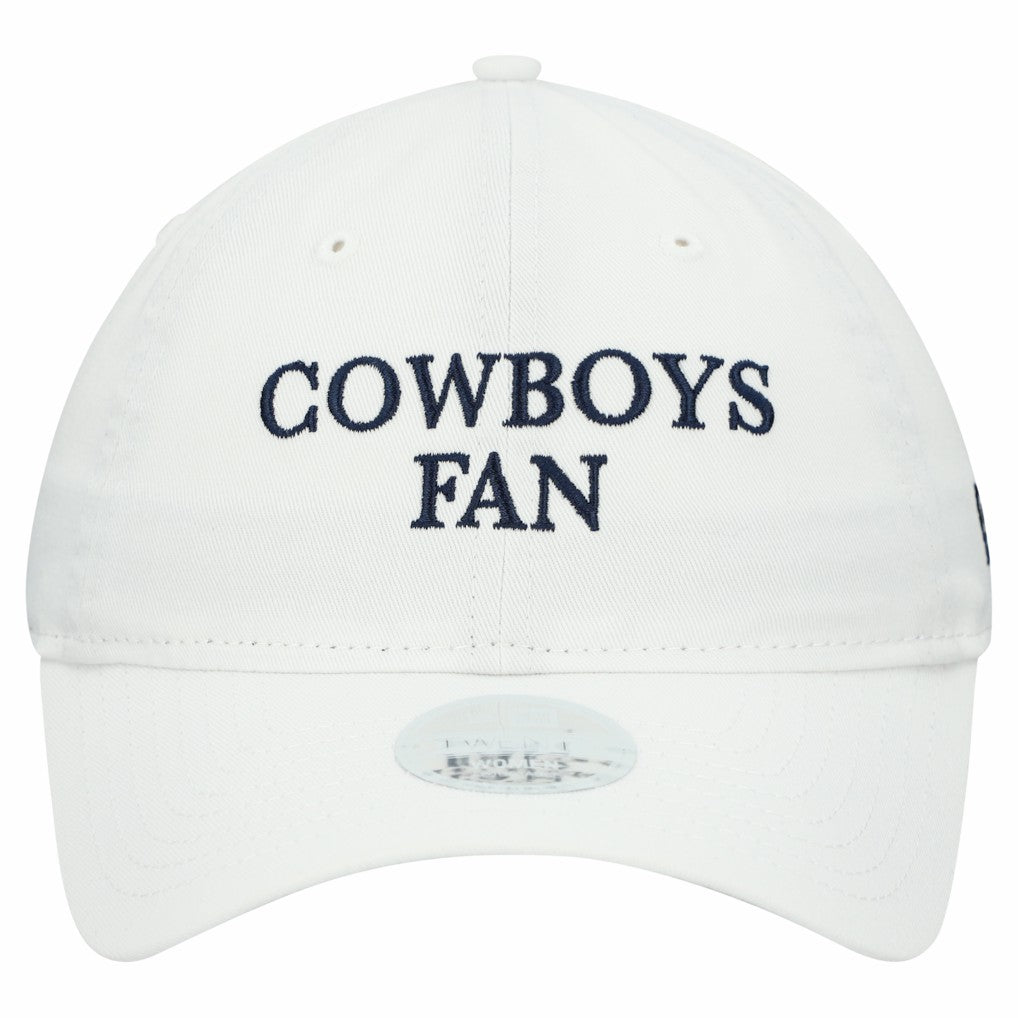 Dallas Cowboys New Era Women's Team Fan 9TWENTY Adjustable Hat - White Hats