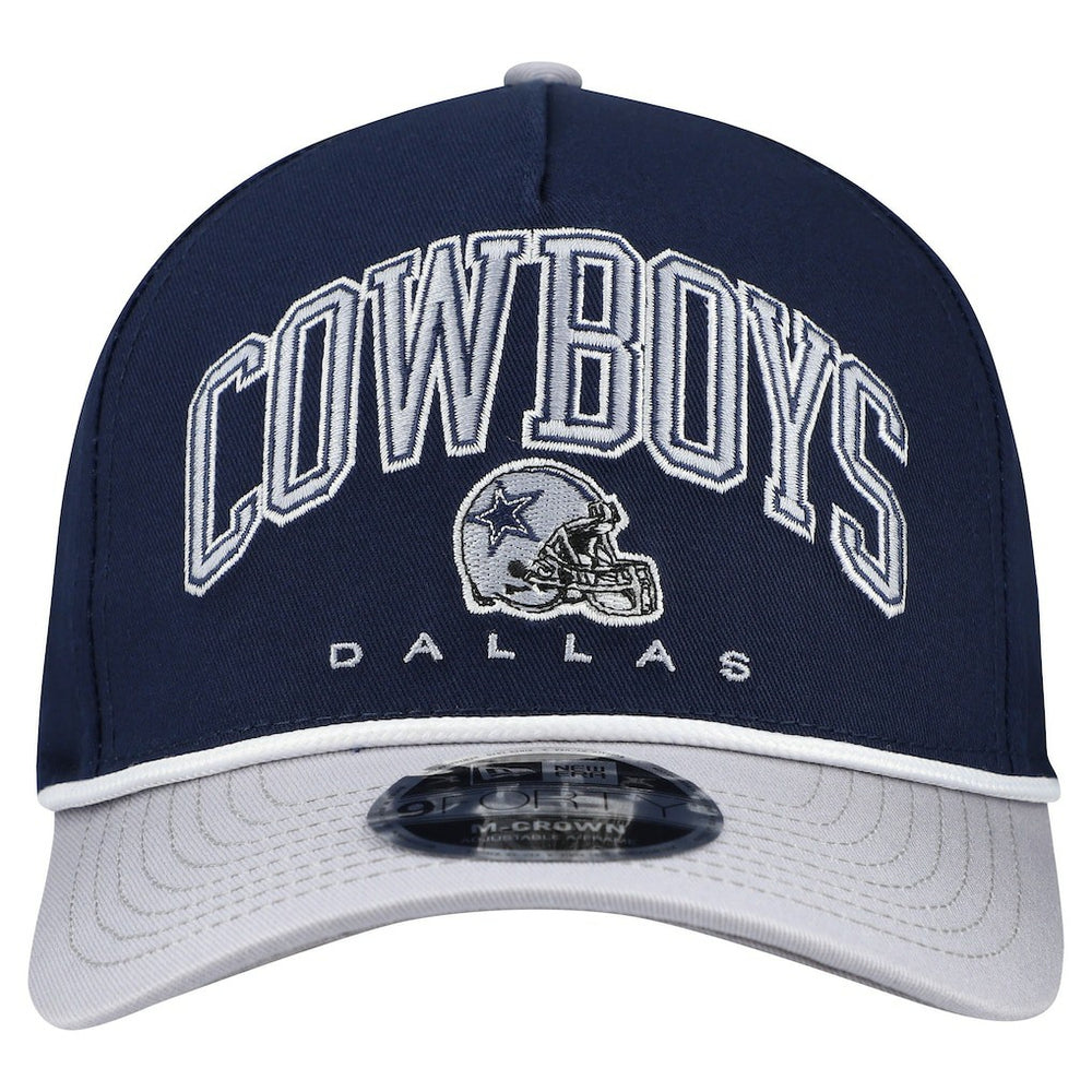 Dallas Cowboys New Era Arch 9FORTY A-Frame M-Crown Adjustable Hat - Navy Hats