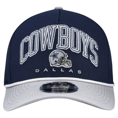 Dallas Cowboys New Era Arch 9FORTY A-Frame M-Crown Adjustable Hat - Navy Hats