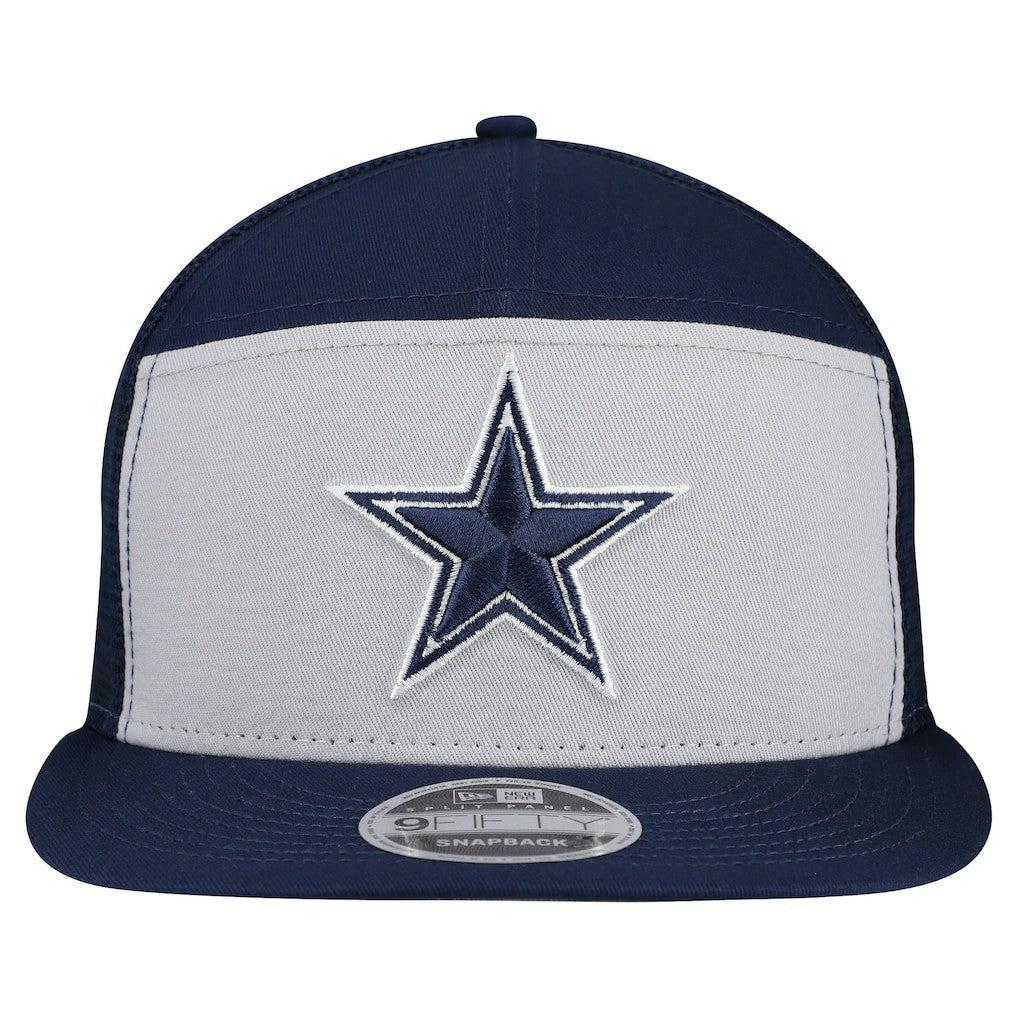 Dallas Cowboys New Era Outdoor Split Panel 9FIFTY Snapback Hat - Gray/Navy Hats