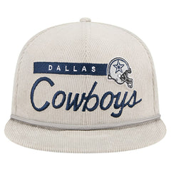 Dallas Cowboys New Era Cord Rope 9FIFTY Snapback Hat - Gray Hats