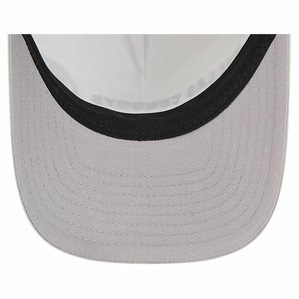 Dallas Cowboys New Era Linear A-Frame 9FORTY Adjustable Hat - Silver/Navy Hats