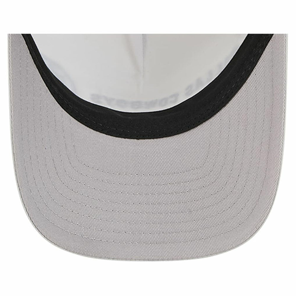 Dallas Cowboys New Era Linear A-Frame 9FORTY Adjustable Hat - Silver/Navy Hats