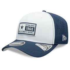 Dallas Cowboys New Era Established Patch 9SEVENTY Adjustable Hat - White/Navy Hats