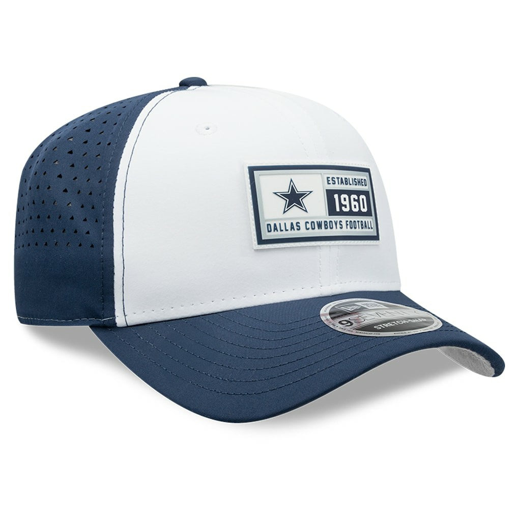Dallas Cowboys New Era Established Patch 9SEVENTY Adjustable Hat - White/Navy Hats