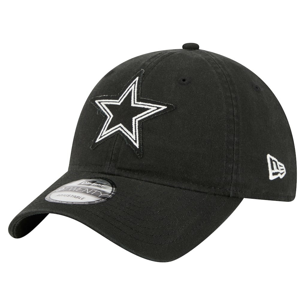 Dallas Cowboys New Era Stamp 9TWENTY Adjustable Hat - Black Hats
