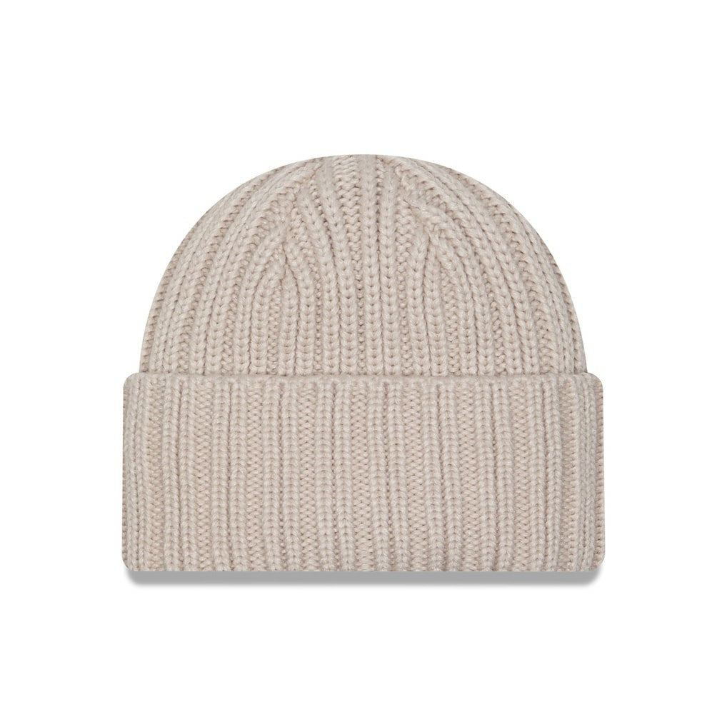 Dallas Cowboys New Era Logo Applique Cuffed Knit Hat - Light Beige Hats