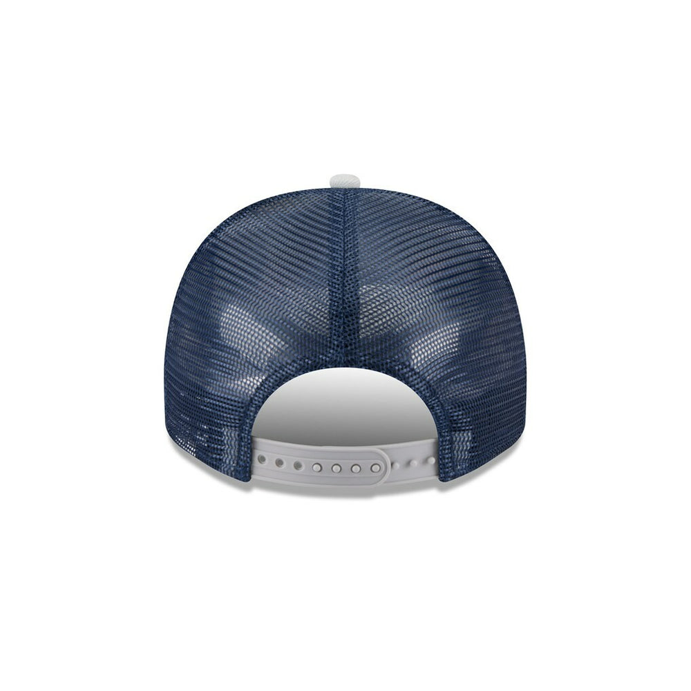 Dallas Cowboys New Era Banner A-Frame 9FIFTY Snapback Hat - Cream/Navy Hats