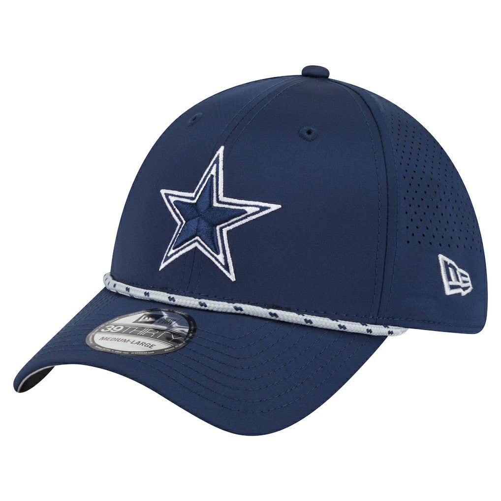 Dallas Cowboys New Era Featherweight Poly Rope Flex 39Thirty Hat - Navy Hats