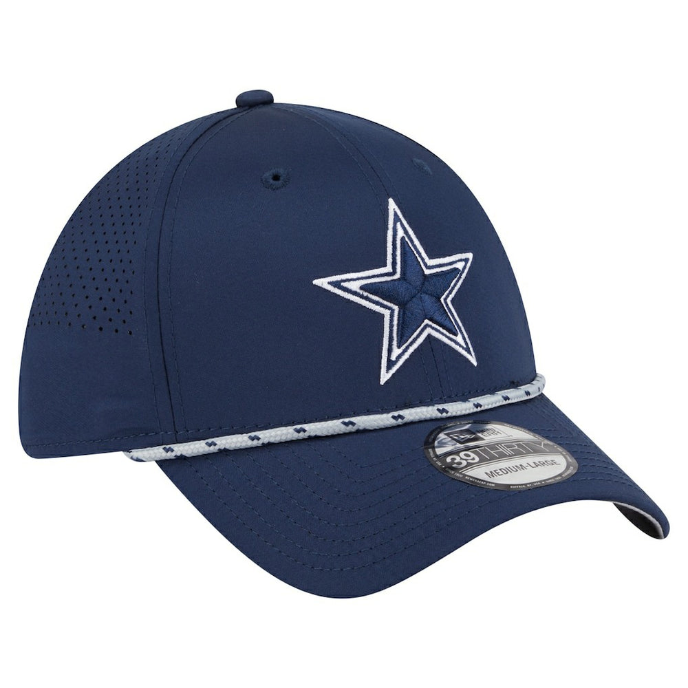 Dallas Cowboys New Era Featherweight Poly Rope Flex 39Thirty Hat - Navy Hats