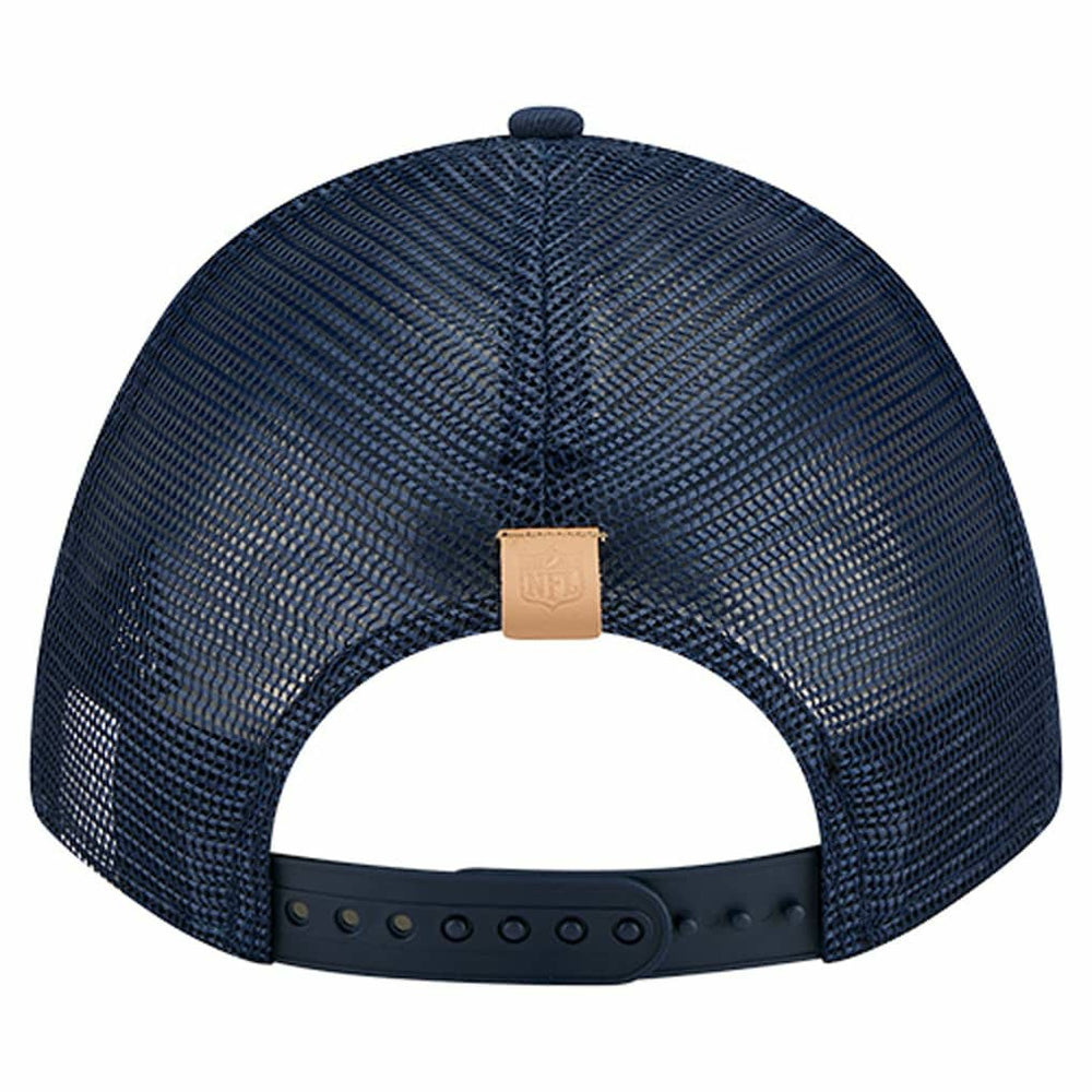 Dallas Cowboys New Era Two-Tone Text 9FORTY M-Crown Adjustable Hat - Stone/Navy Hats