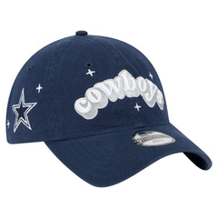 Dallas Cowboys New Era Girls Youth Cheer 9TWENTY Adjustable Hat - Navy Hats