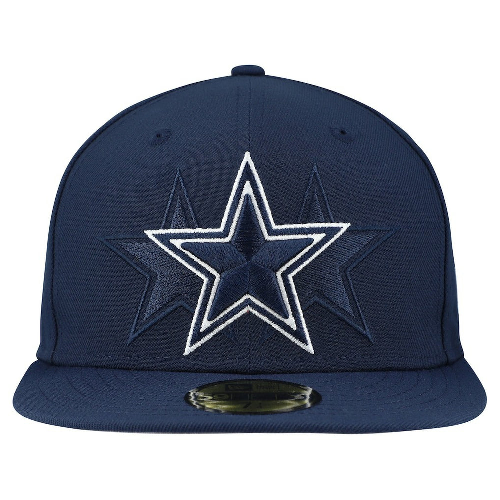 Dallas Cowboys New Era Tri-Hit 59FIFTY Fitted Hat - Navy Hats
