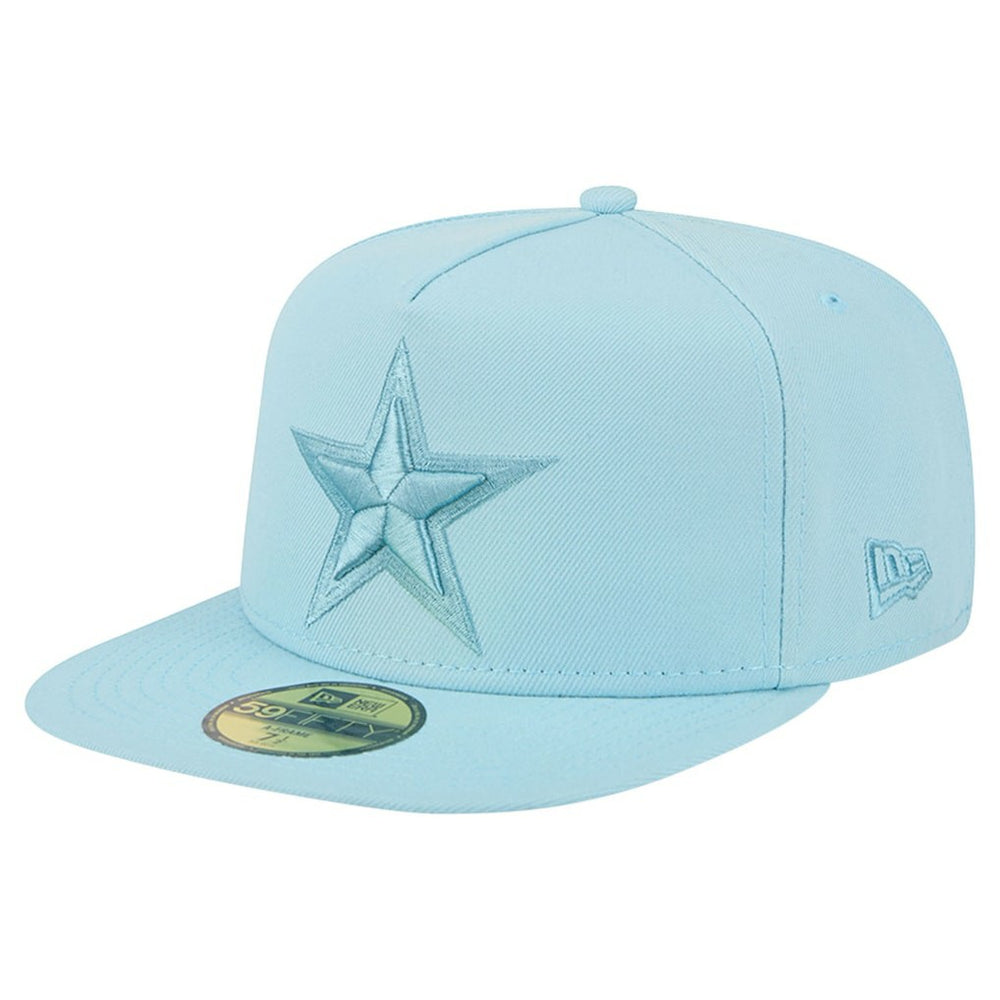 Dallas Cowboys New Era Color Pack A-Frame 59FIFTY Fitted Hat - Light Blue Hats