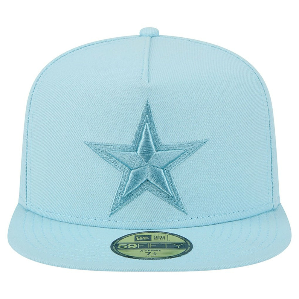 Dallas Cowboys New Era Color Pack A-Frame 59FIFTY Fitted Hat - Light Blue Hats