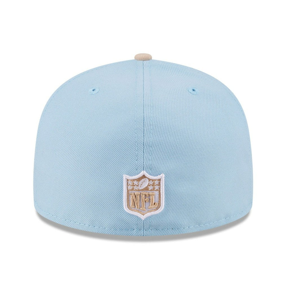 Dallas Cowboys New Era Two-Tone Color Pack A-Frame 59FIFTY Fitted Hat - Light Blue/Light Beige Hats