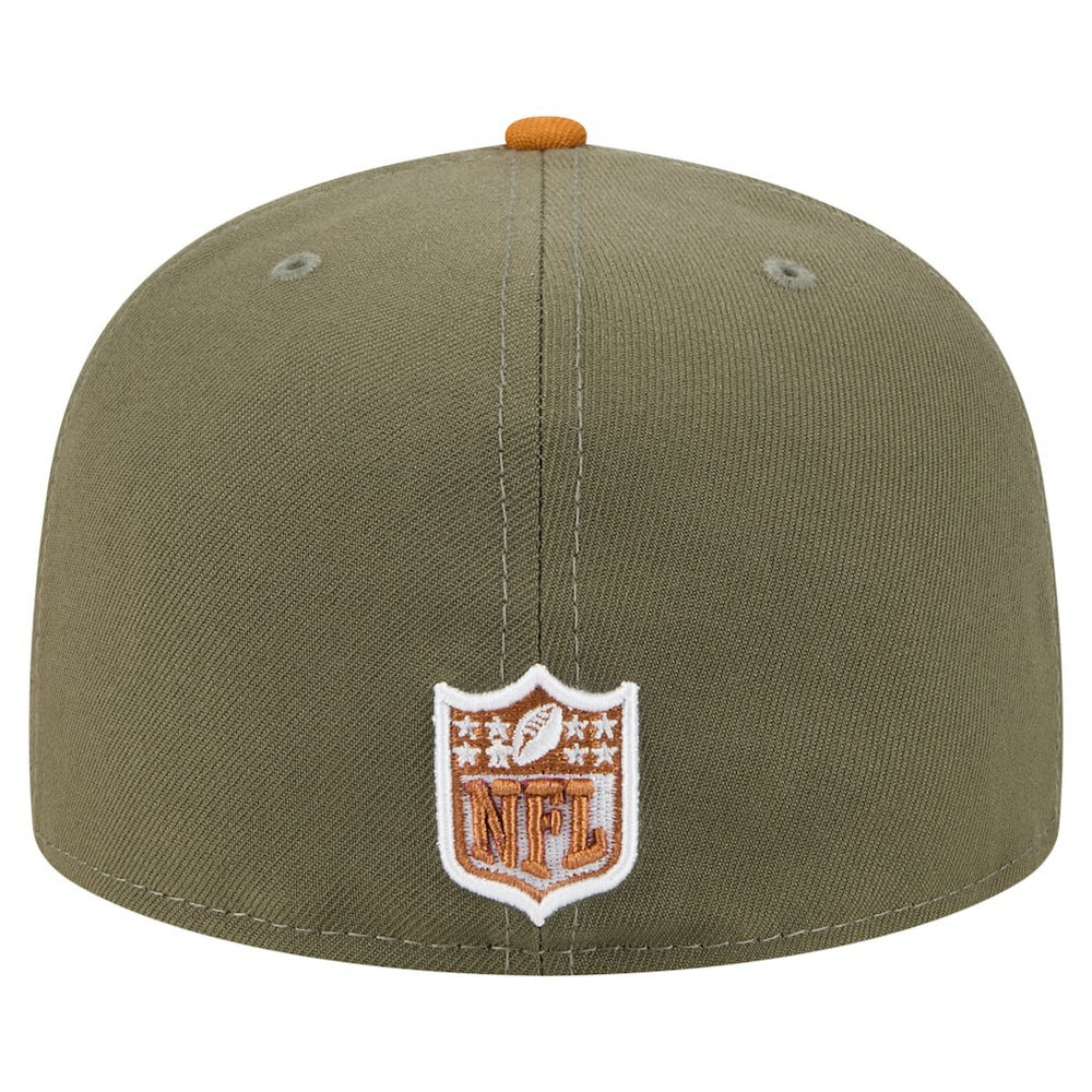 Dallas Cowboys New Era 2-Tone Color Pack A-Frame 59FIFTY Fitted Hat - Olive/Brown Hats