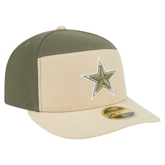 Dallas Cowboys New Era 2-Tone Color Pack Split Panel 59FIFTY Fitted Hat - Light Beige/Olive Hats