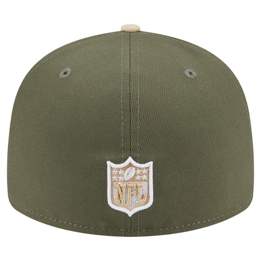 Dallas Cowboys New Era 2-Tone Color Pack Split Panel 59FIFTY Fitted Hat - Light Beige/Olive Hats