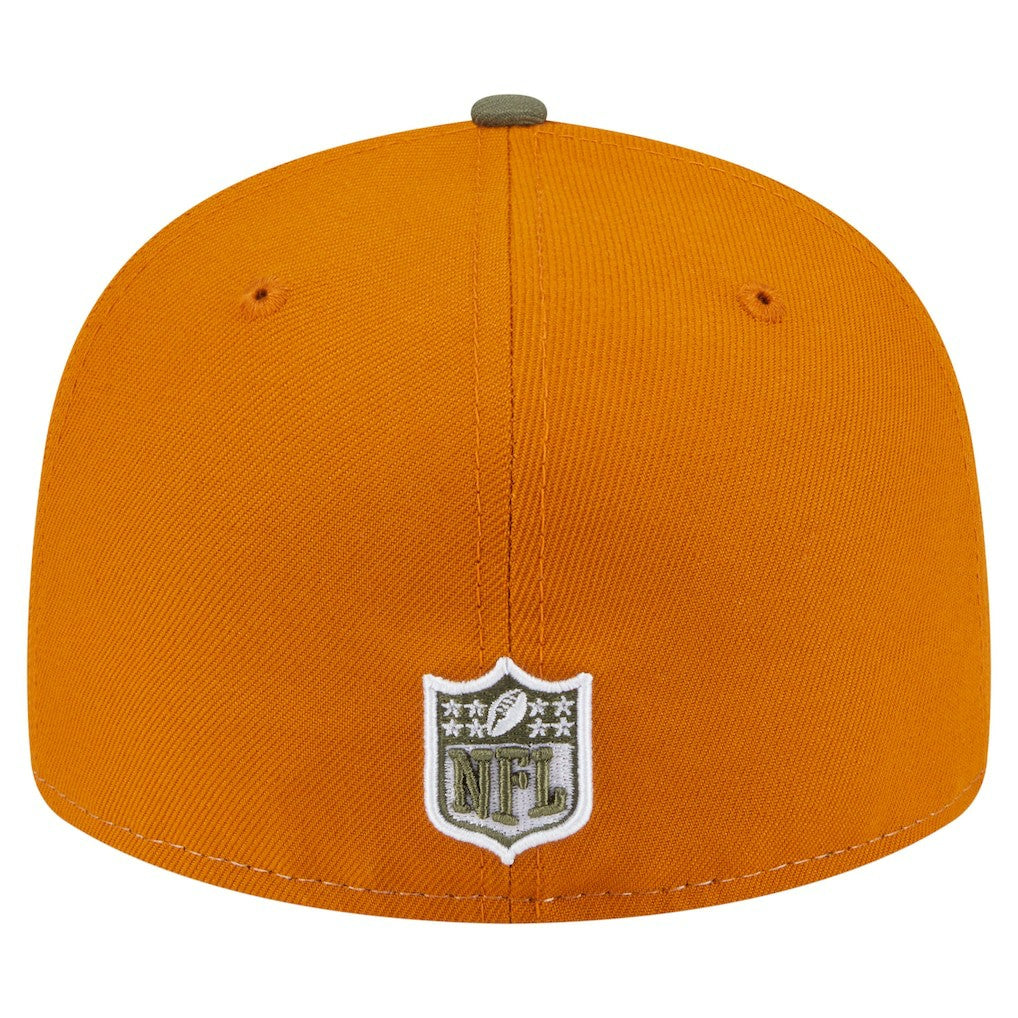 Dallas Cowboys New Era 2-Tone Color Pack Split Panel 59FIFTY Fitted Hat - Olive/Brown Hats