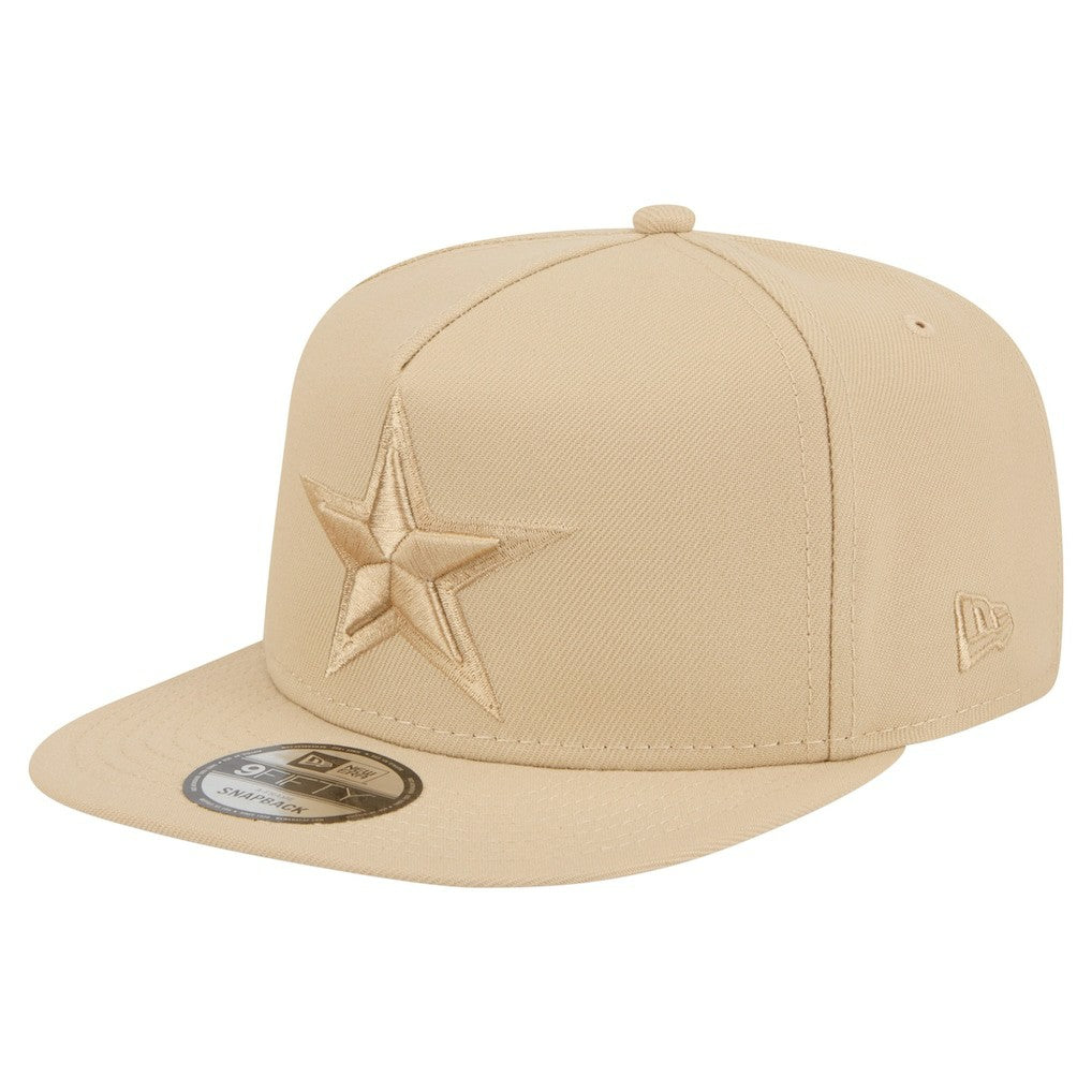 Dallas Cowboys New Era Color Pack A-Frame 9FIFTY Snapback Hat - Light Beige Hats