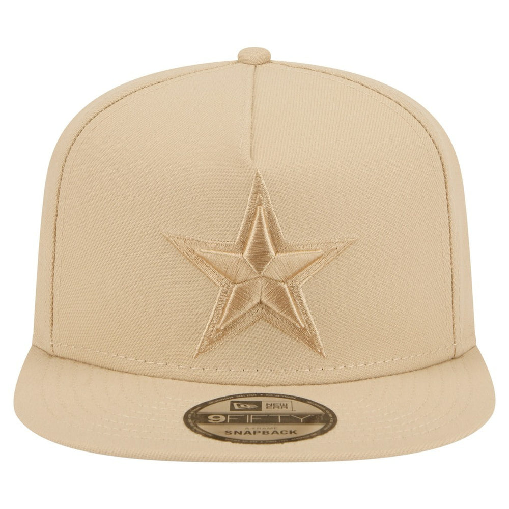 Dallas Cowboys New Era Color Pack A-Frame 9FIFTY Snapback Hat - Light Beige Hats