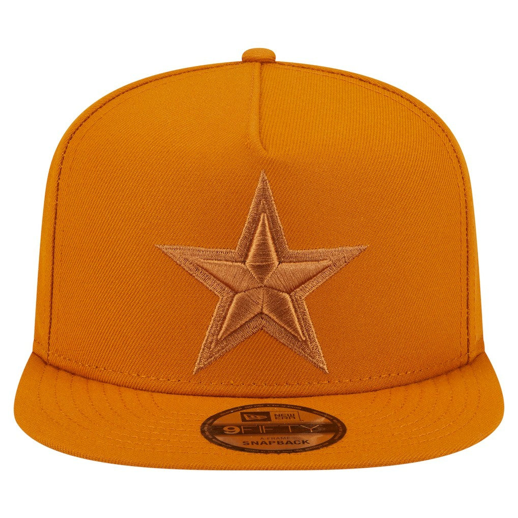 Dallas Cowboys New Era Color Pack A-Frame 9FIFTY Snapback Hat - Brown Hats
