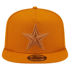 Dallas Cowboys New Era Color Pack A-Frame 9FIFTY Snapback Hat - Brown Hats