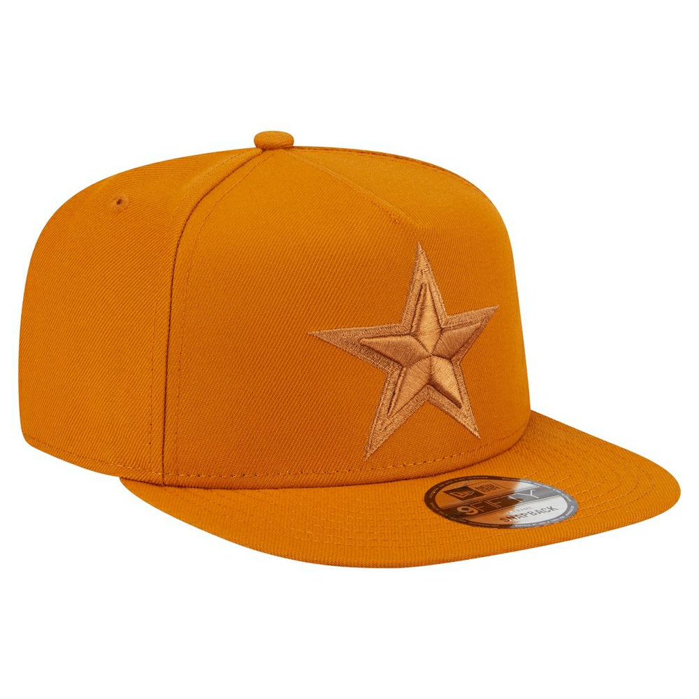 Dallas Cowboys New Era Color Pack A-Frame 9FIFTY Snapback Hat - Brown Hats