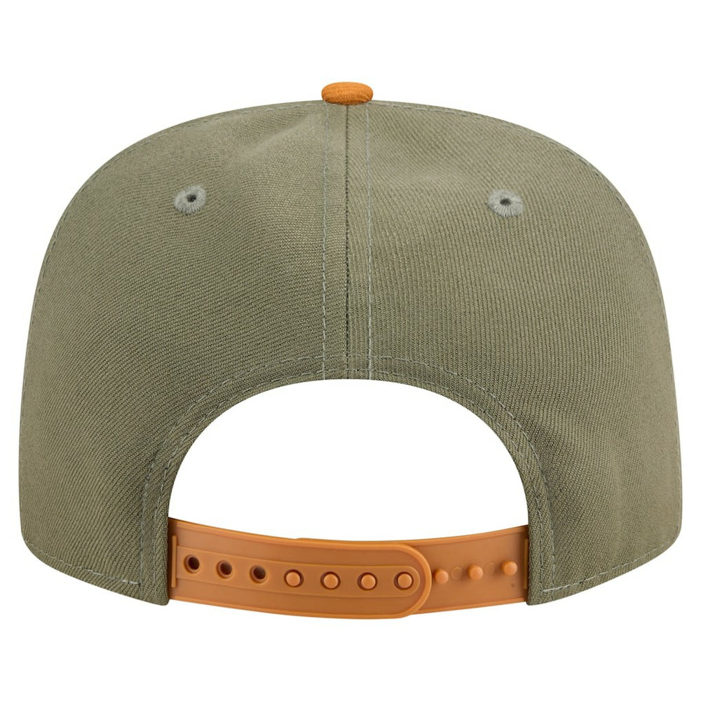Dallas Cowboys New Era Two-Tone A-Frame 9FIFTY Snapback Hat - Olive/Brown Hats