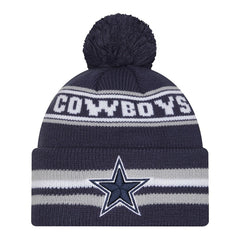 Dallas Cowboys New Era Youth Classic Cuffed Knit Hat with Pom - Navy Hats
