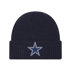 Dallas Cowboys New Era Youth Waffle Cuffed Knit Hat - Navy Hats
