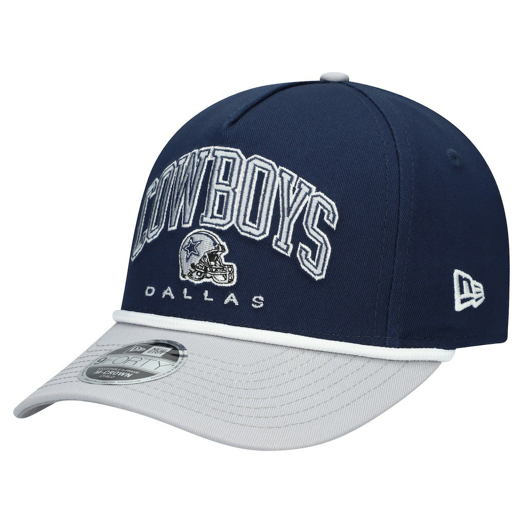 Dallas Cowboys New Era Preschool Arch 9FORTY M-Crown A-Frame COOLERA Adjustable Hat - Navy/Gray Hats
