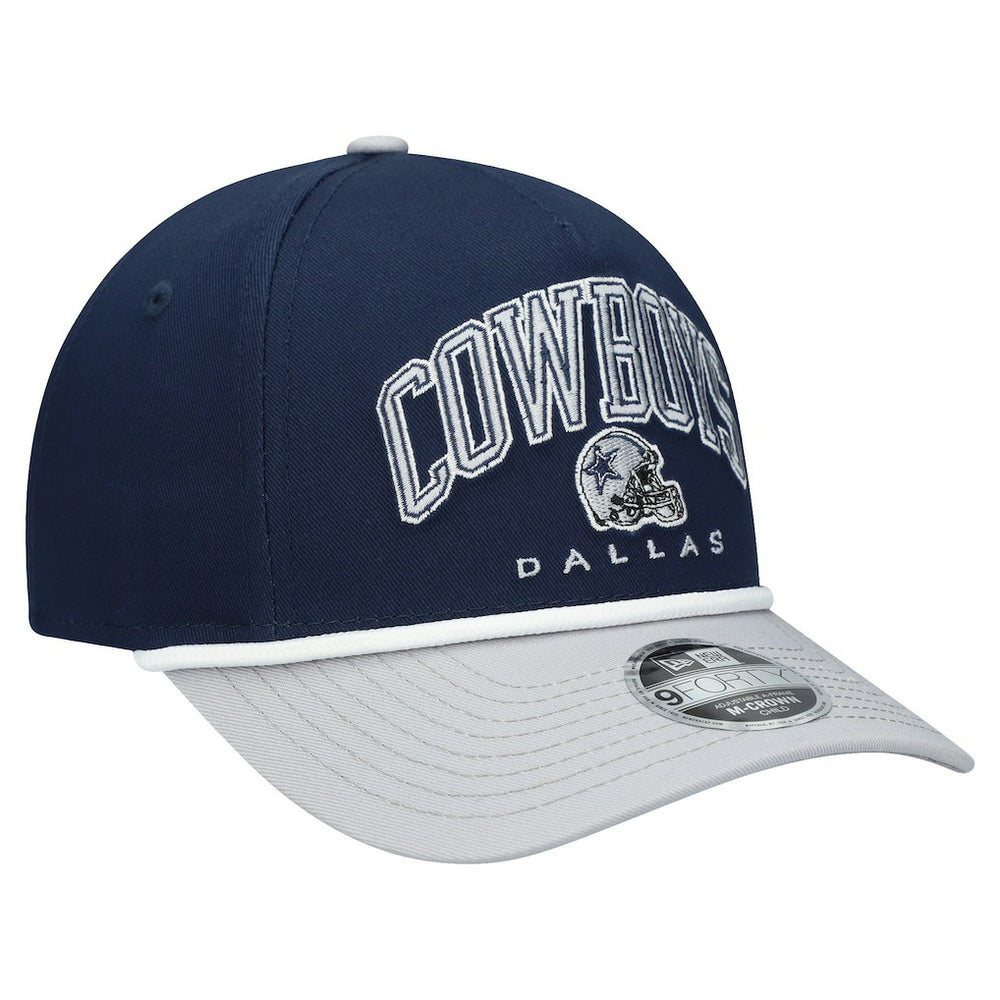 Dallas Cowboys New Era Preschool Arch 9FORTY M-Crown A-Frame COOLERA Adjustable Hat - Navy/Gray Hats