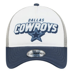 Dallas Cowboys New Era Preschool Streak A-Frame 9FORTY Adjustable Hat - White/Navy Hats