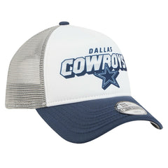 Dallas Cowboys New Era Preschool Streak A-Frame 9FORTY Adjustable Hat - White/Navy Hats