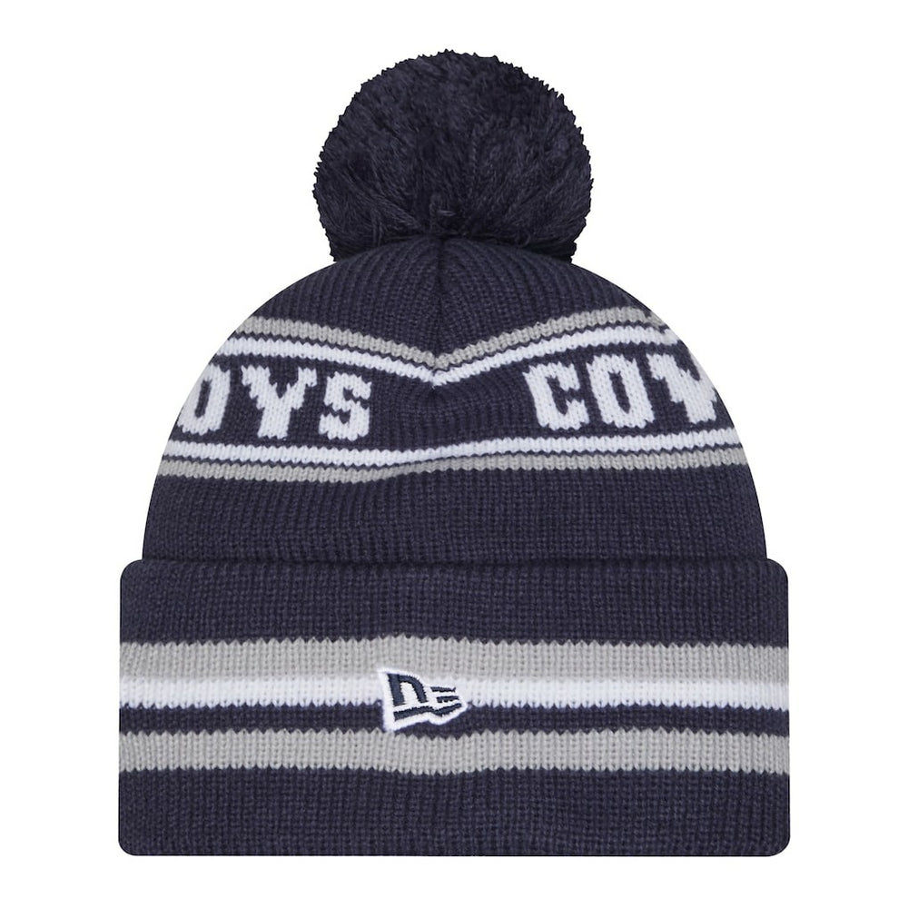 Dallas Cowboys New Era Pre-School Classic Cuffed Knit Hat with Pom - Navy Hats