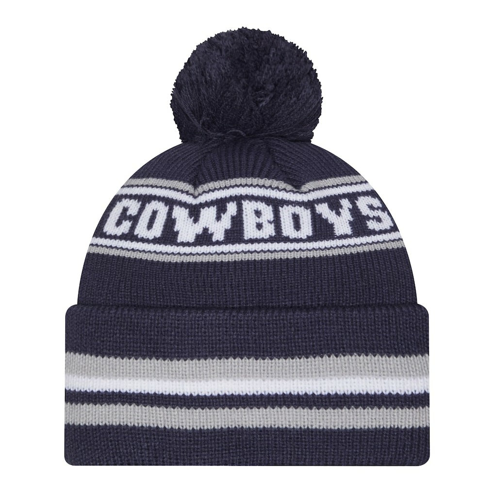 Dallas Cowboys New Era Pre-School Classic Cuffed Knit Hat with Pom - Navy Hats