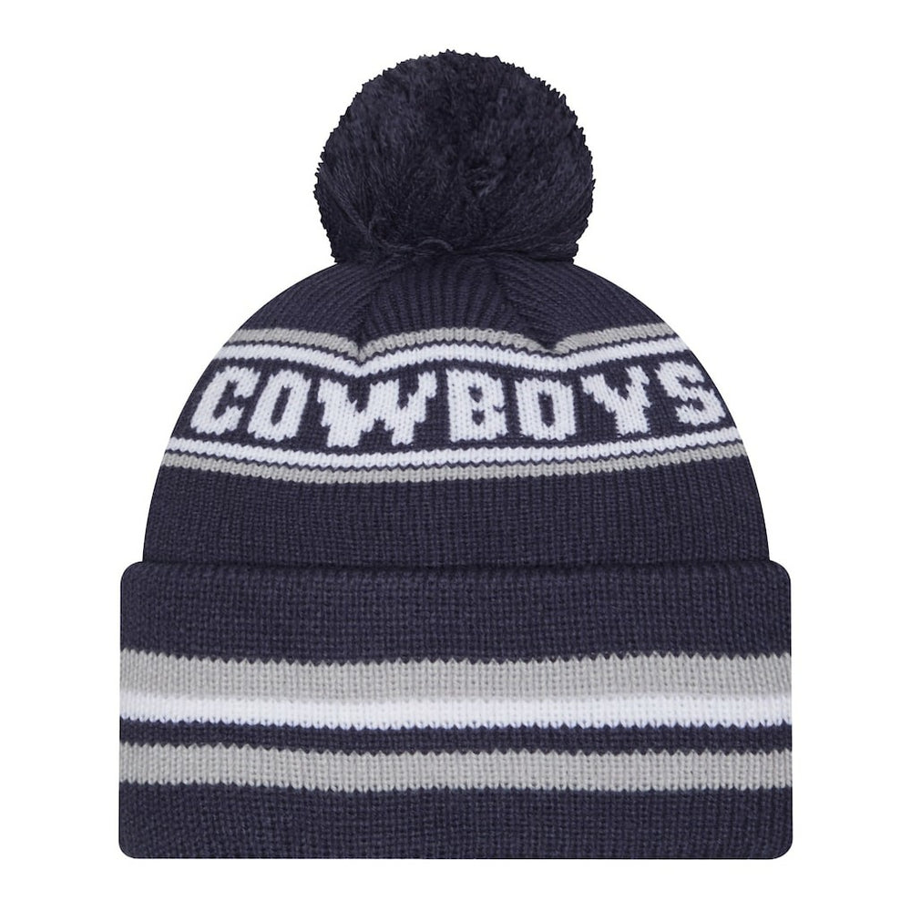 Dallas Cowboys New Era Pre-School Classic Cuffed Knit Hat with Pom - Navy Hats