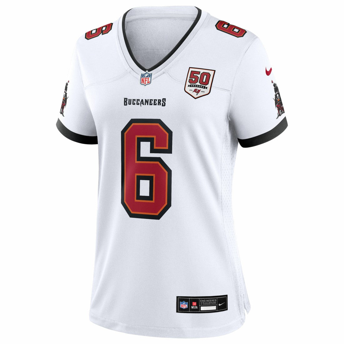 Baker Mayfield Tampa Bay Buccaneers Women's 50th Season White Game Jersey - White Jerseys