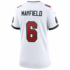 Baker Mayfield Tampa Bay Buccaneers Women's 50th Season White Game Jersey - White Jerseys